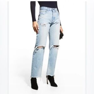 BDG Faded High Waisted Bootcut Distressed Jeans Size 28